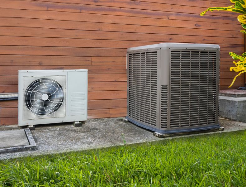 Image of a heat pump. 4 Factors to Consider When Buying a Heat Pump.