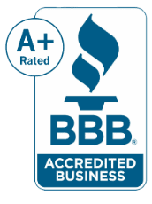 BBB A+ logo.